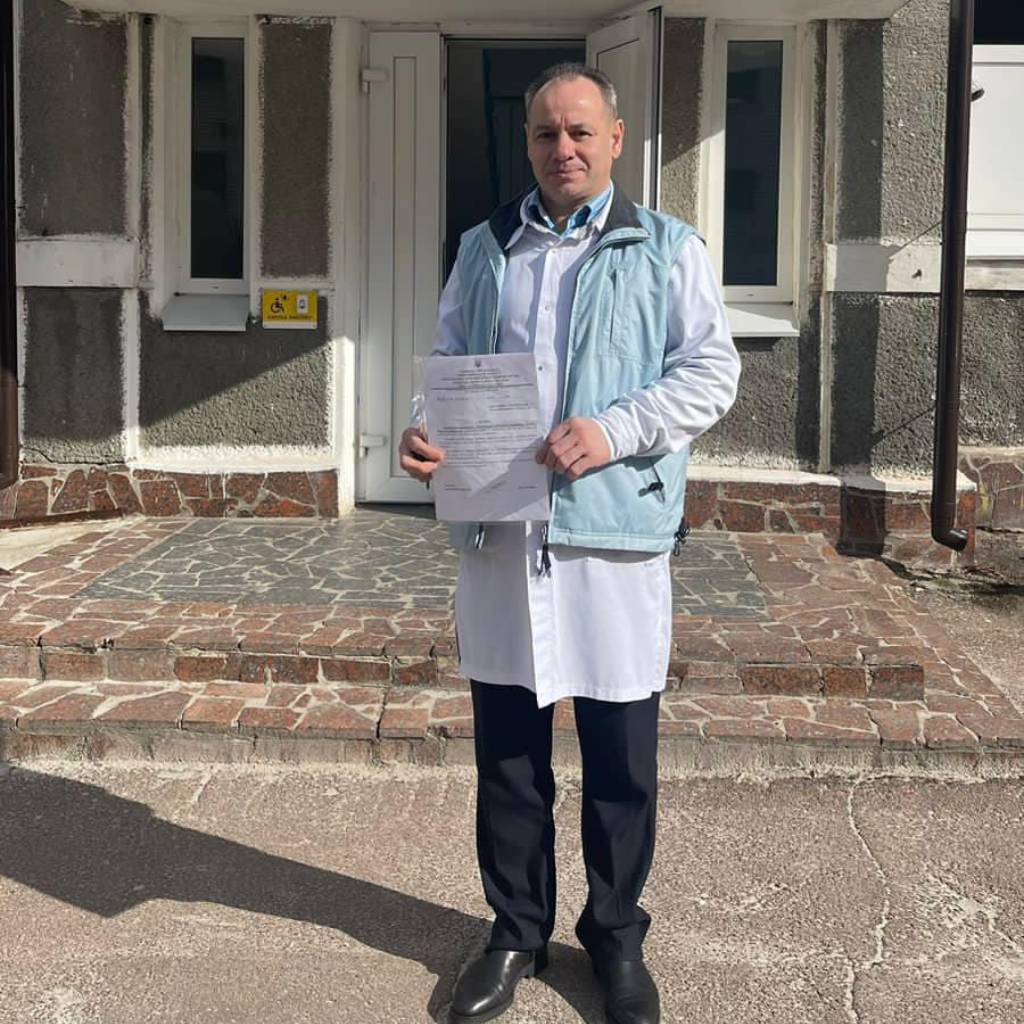 Вчора відвезли гуманітарну допомогу до м. Олевськ, Житомирська обл. – районна лікарня.