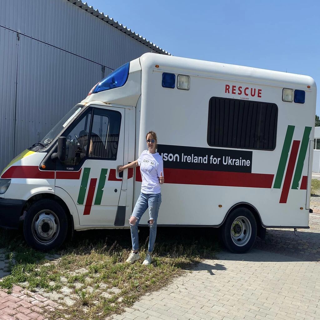 Вчора прийняли ще одну Карету швидкої допомоги з Ірландії.