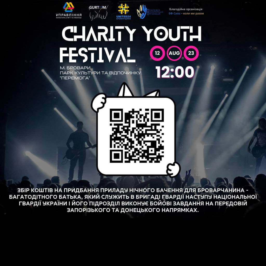 У парку “Перемога” пройшов благодійний концерт, благодійний ярмарок, аукціон, спортивні розваги, майстер-класи, розваги з аніматорами, фудкорти.