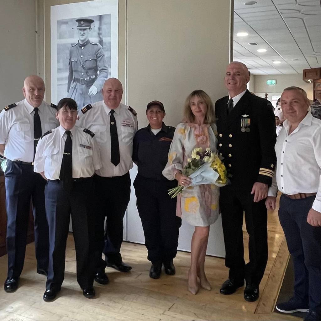 Сьогодні мали честь бути частиною свята присвячного закінченню військової служби Martin Durcan , 41 рік відданої служби в Irish Deference Forces.