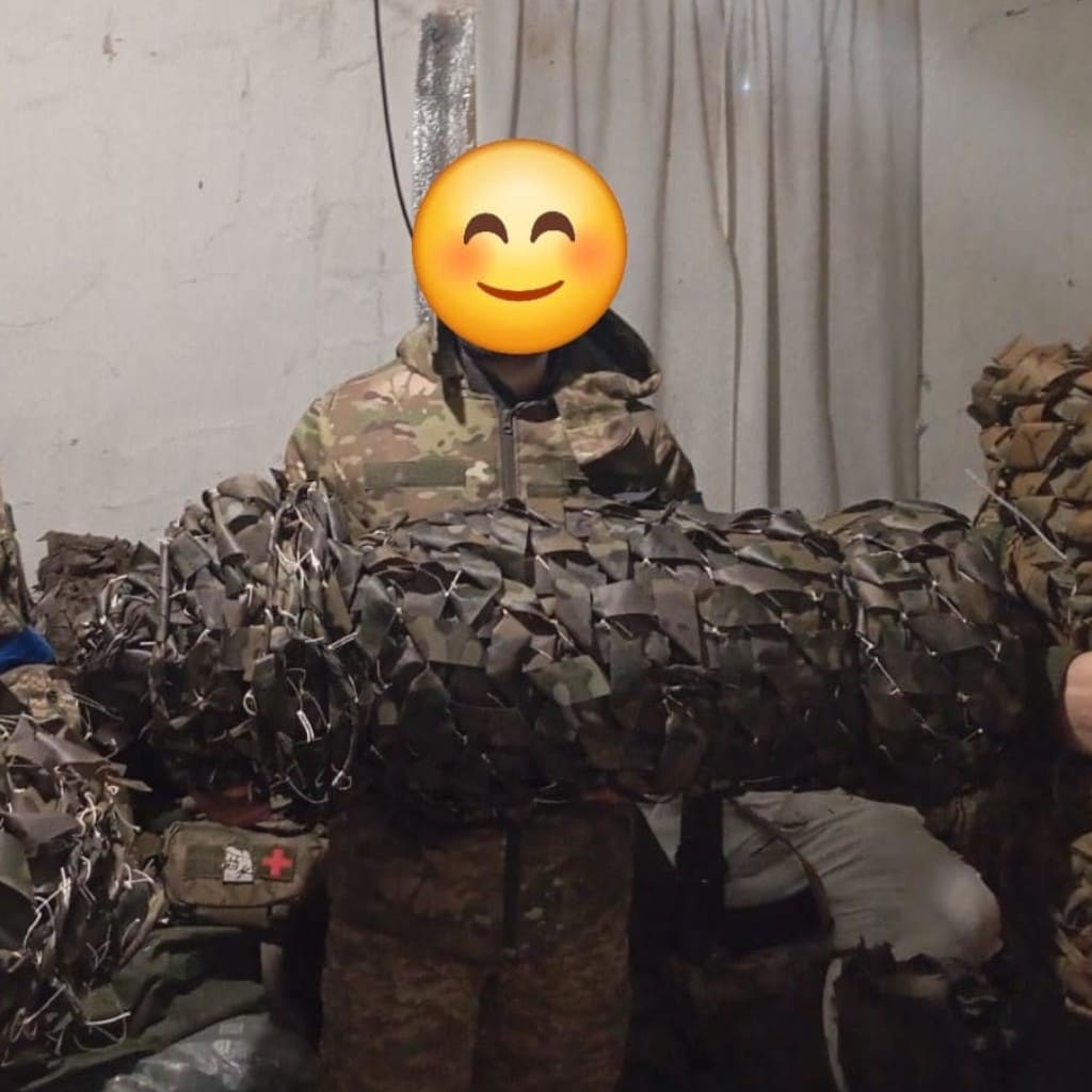 Для воїнів на Сумський напрямок передали маскувальні сітки.