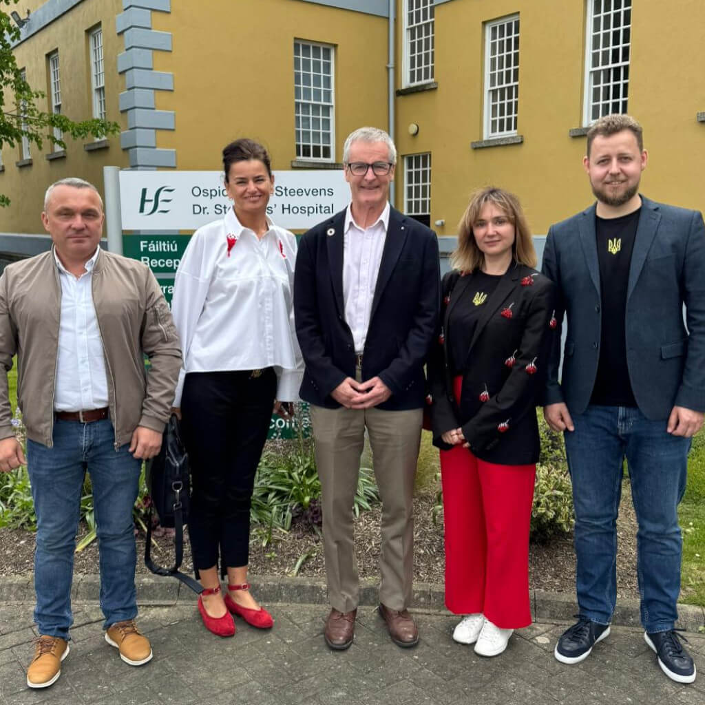 HSE Ireland (Управління охорони здоровʼя Ірландії) – робоча зустріч з David Weakliam – Health Programme Director at the Health Service Executive (HSE) in Irel￼and, представниками Association of Ukrainians in Republic of Ireland та Gurtom.